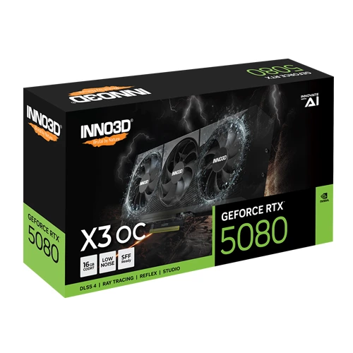 INNO3D RTX 5080 X3 OC 16GB GDDR7 SFF Graphics Card